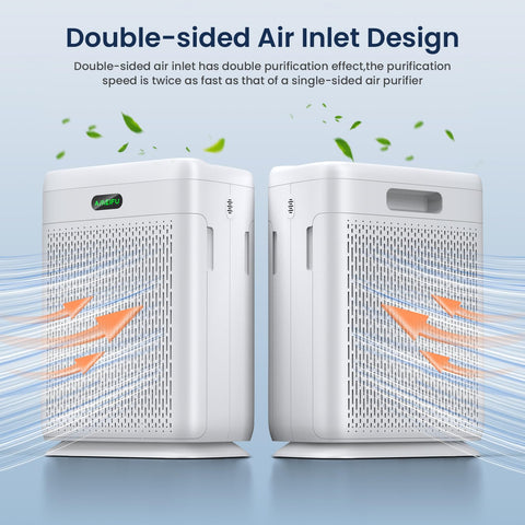 AMEIFU dual intake design boosts purification in spacious areas