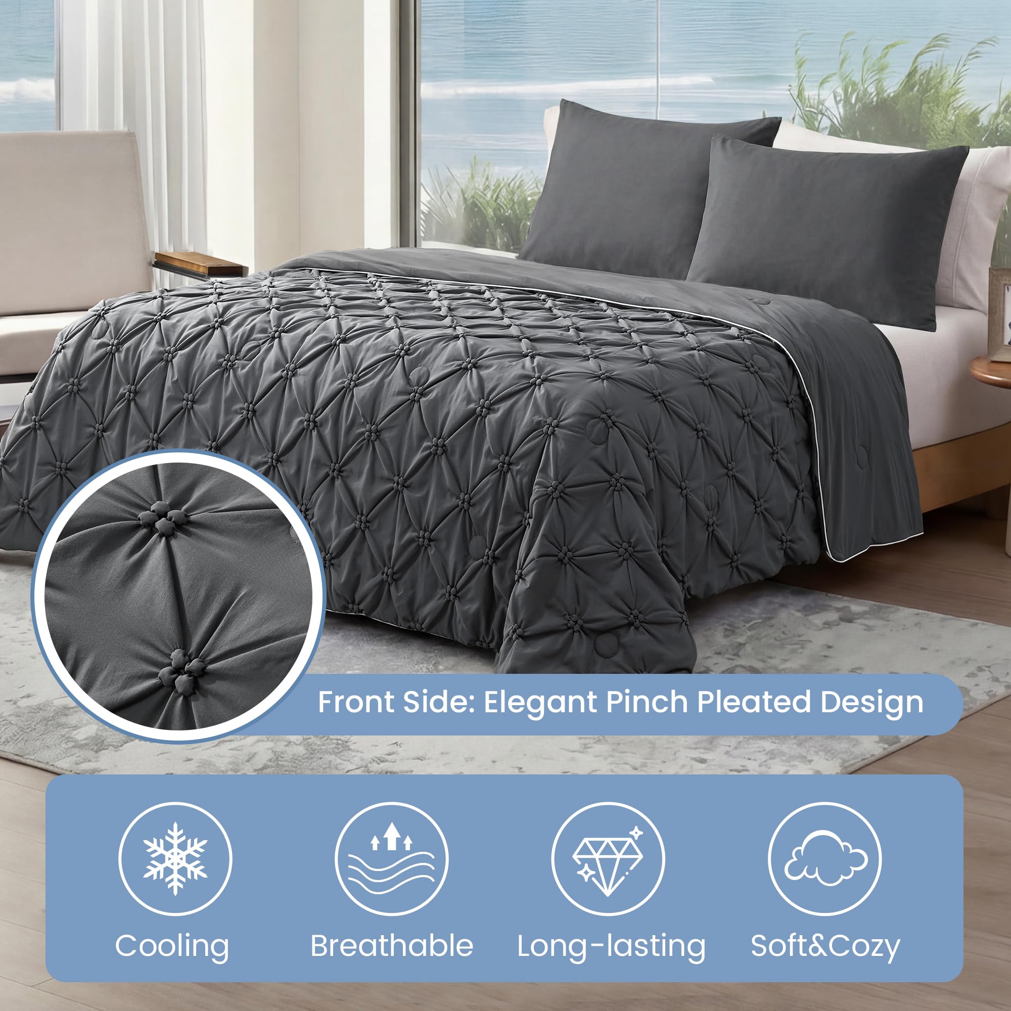 Amélie Home Japanese cooling technology delivers instant cool-to-touch feel for hot sleepers.
