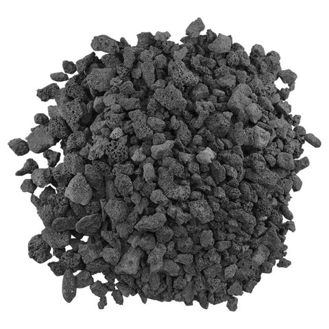 American Fireglass lava rock firepit fill provides a stable, heat friendly base