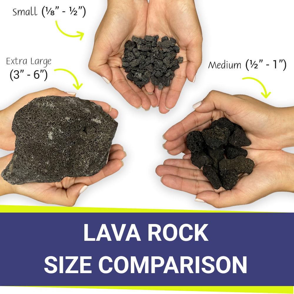 American Fireglass lava rock texture closeup shows porous surface ideal for drainage