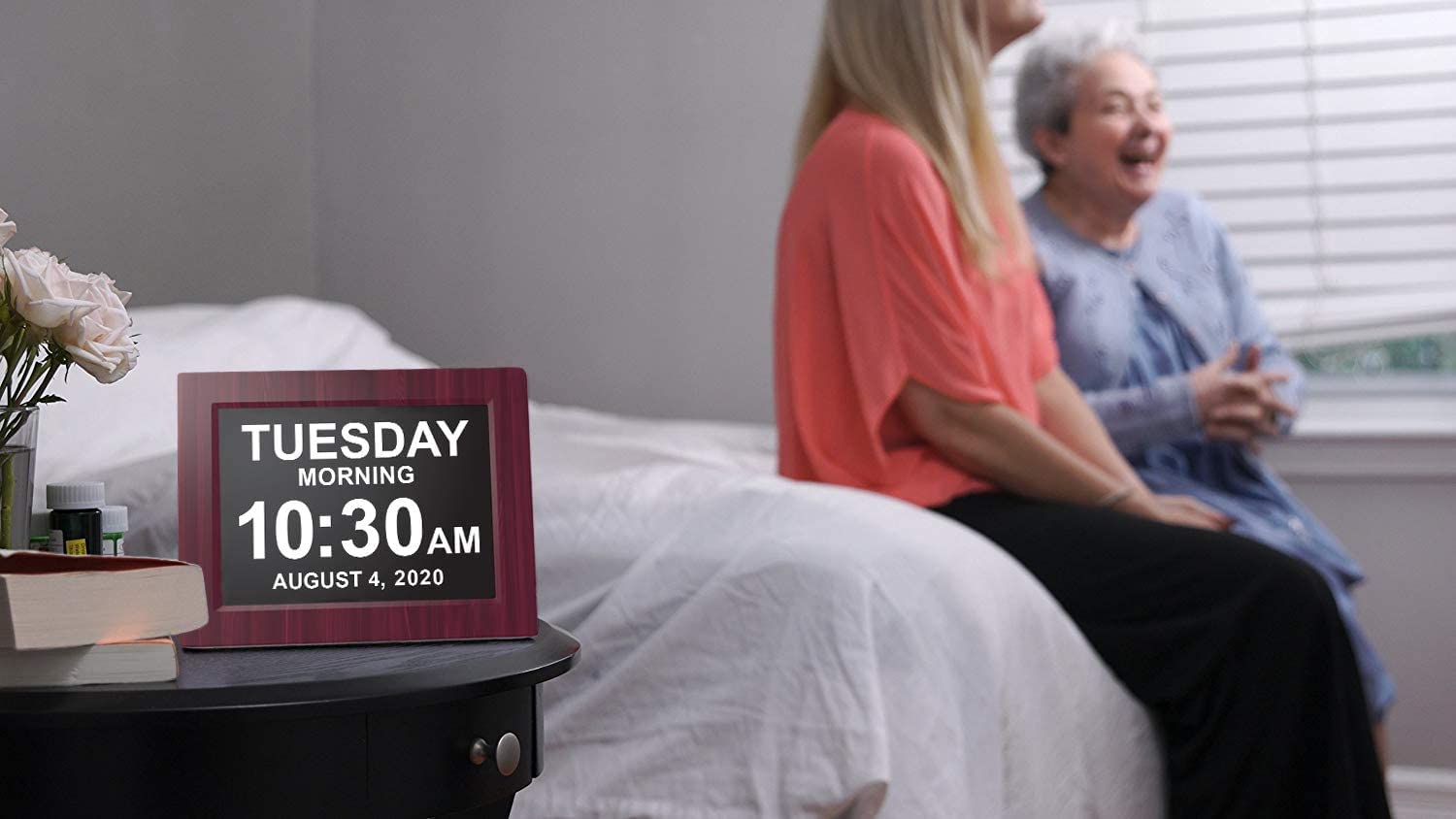 American Lifetime Day Clock comes in dementia-free packaging, making it a thoughtful gift.