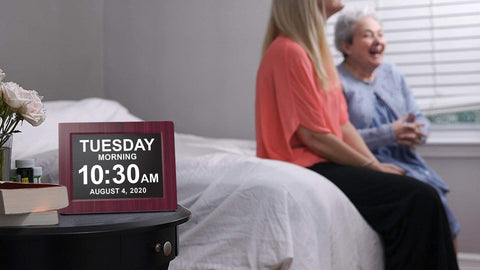 American Lifetime Day Clock comes in dementia-free packaging, making it a thoughtful gift.