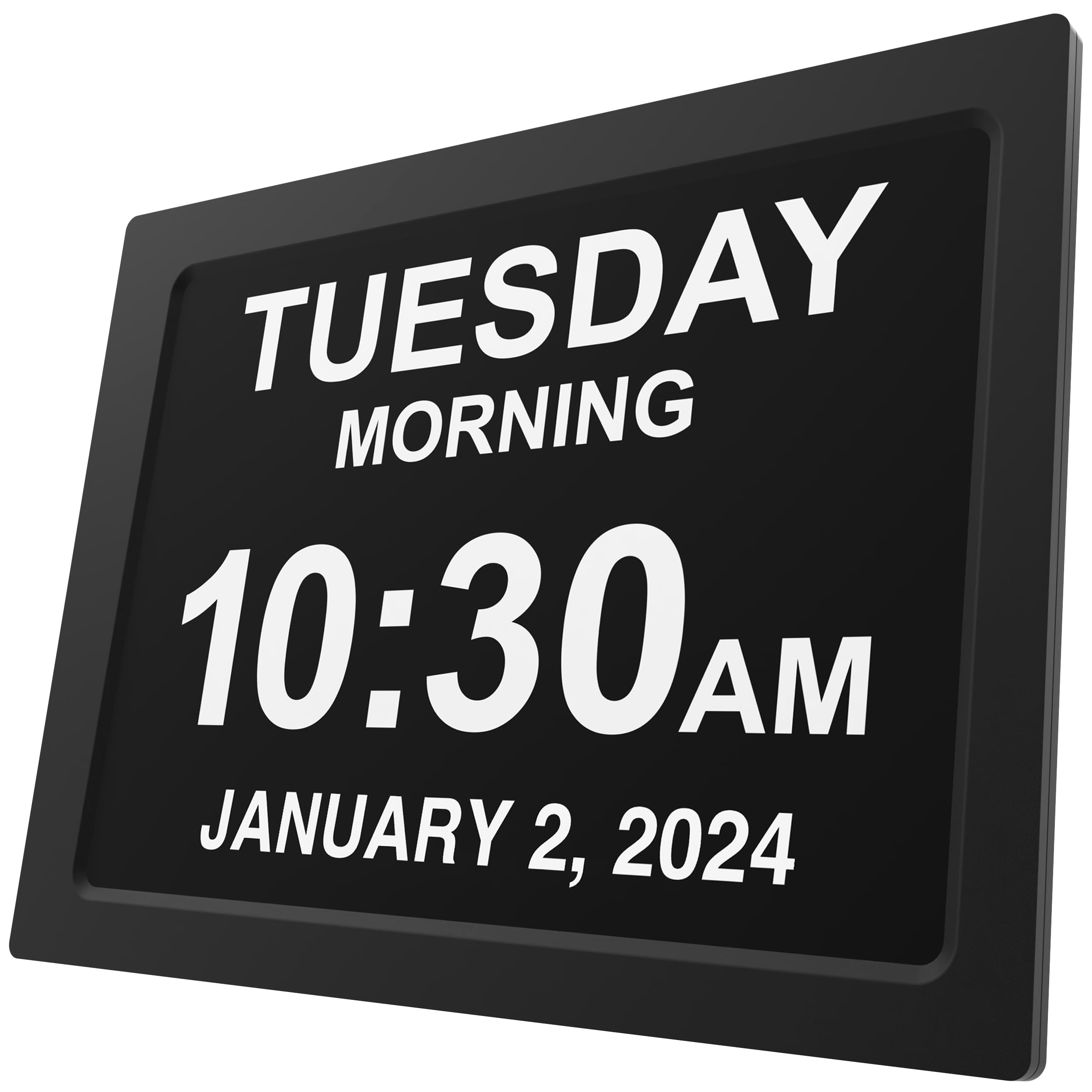 American Lifetime dementia clock front view with bold 12-inch display for easy reading