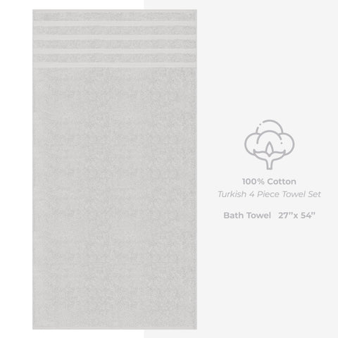 American Soft Linen 27x54 inch towels folded neatly for full-body drying.