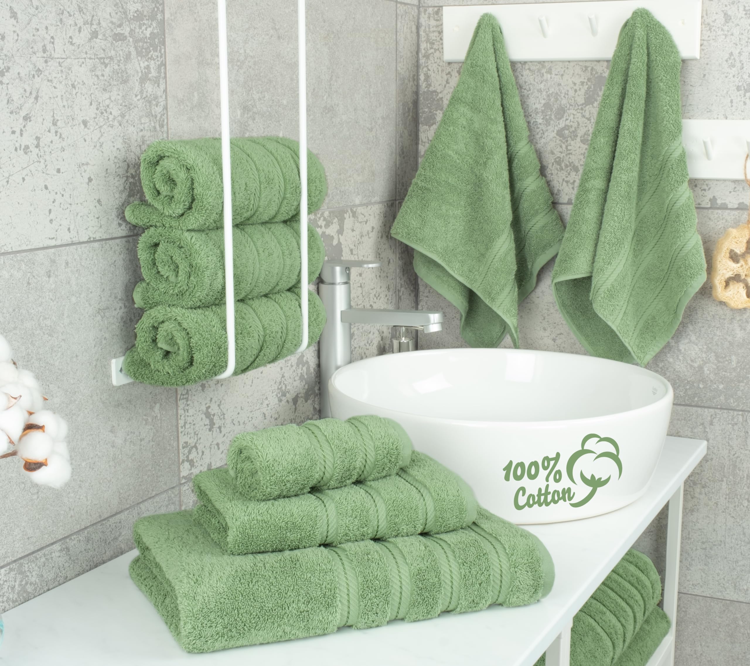American Soft Linen bath towel 27x54 showing plush texture and quick-dry potential.