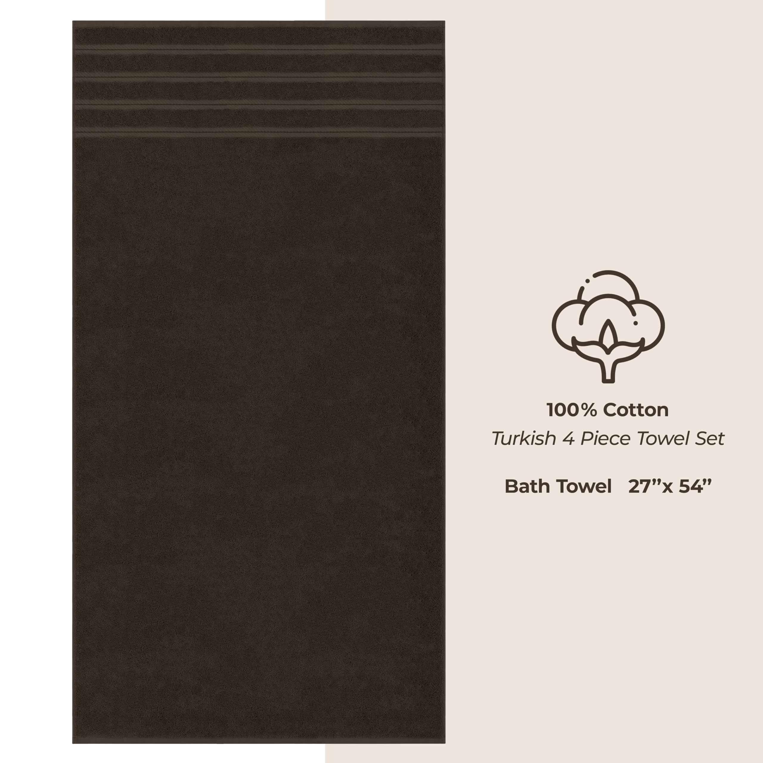 American Soft Linen brown bath towels in packaging