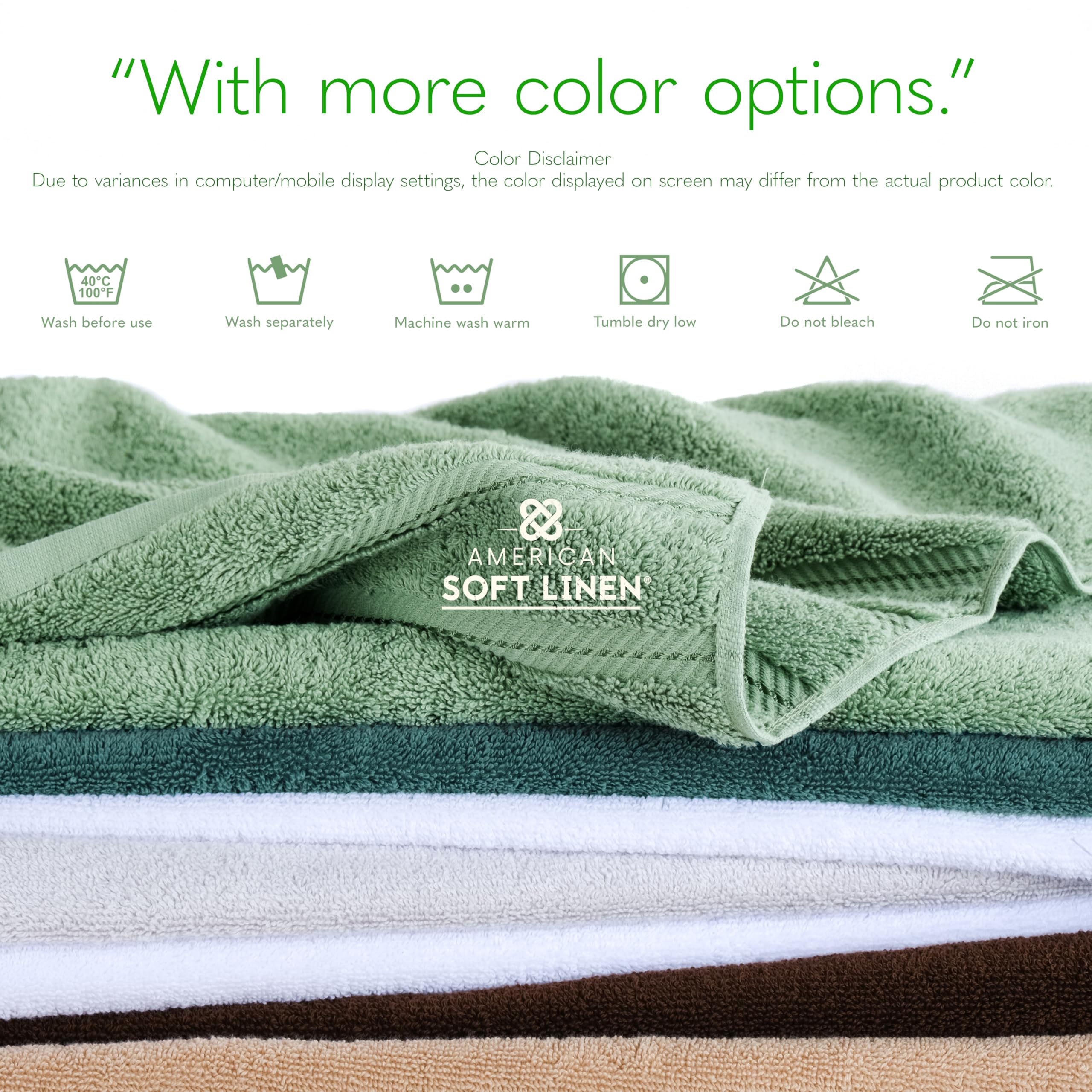 American Soft Linen color variation note helps set expectations.