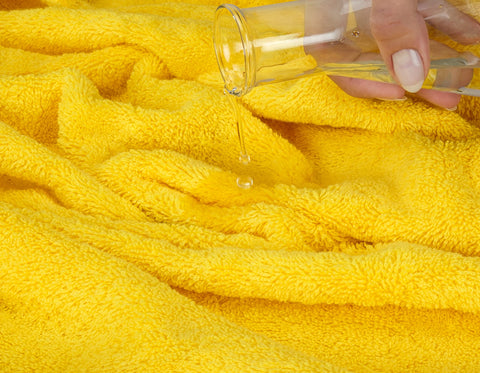 American Soft Linen yellow towels color may vary in real life.