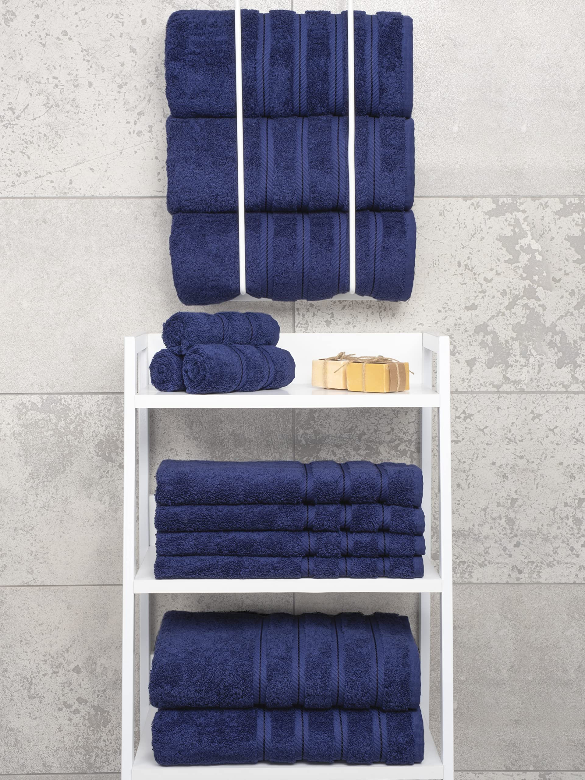 Cotton-plush towels from American Soft Linen for hotel-quality softness