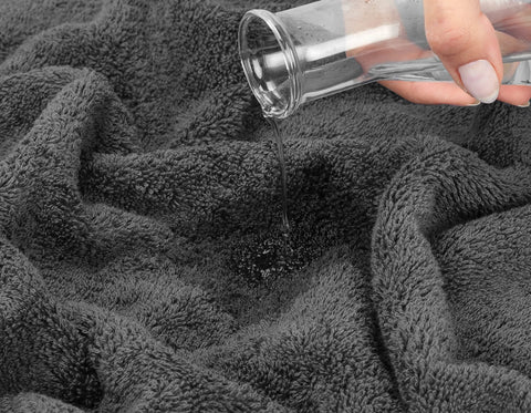 American Soft Linen dense pile closeup reveals rich, absorbent weave.