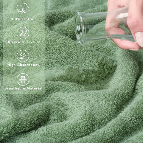 American Soft Linen towel with double-stitched long sides emphasizing durability.