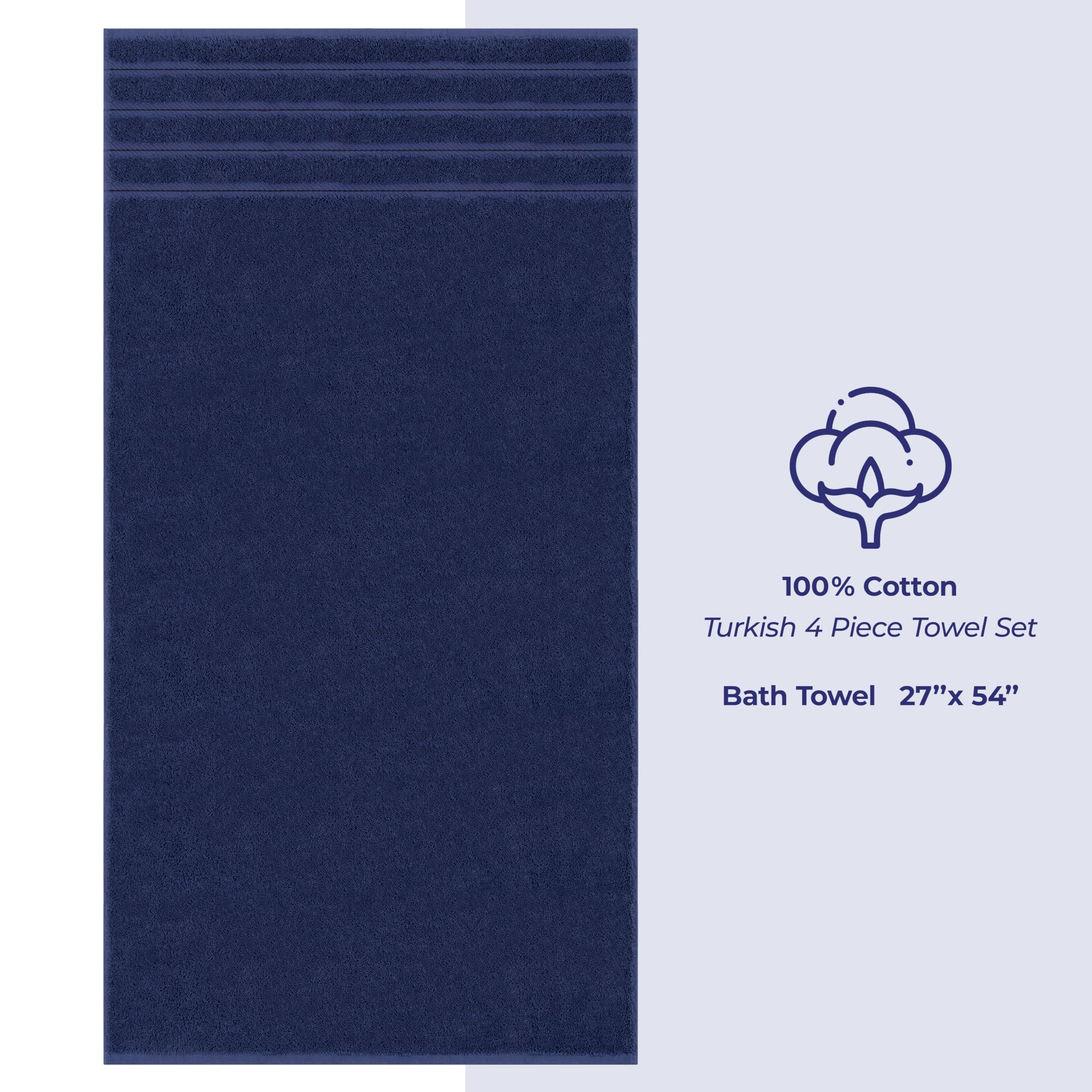 Extra-large 27x54 inch towels from American Soft Linen ready for use