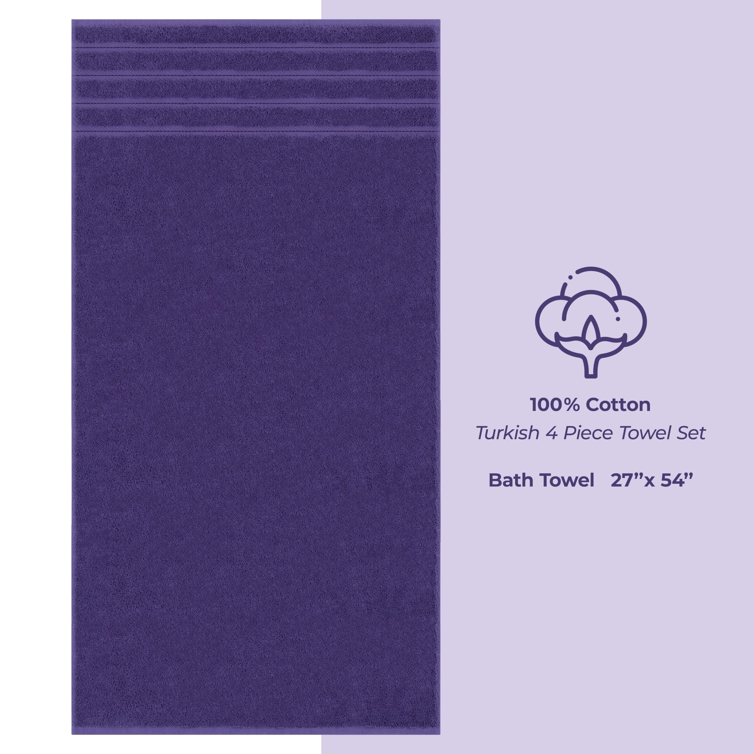 American Soft Linen extra-large bath towel 27x54 laid on a white surface.