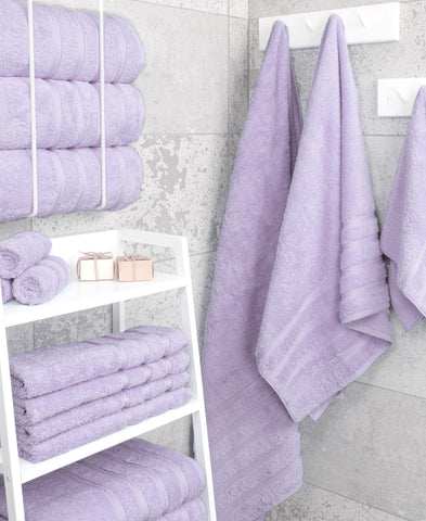 American Soft Linen 4-piece towels 27x54 inches laid flat for home use.
