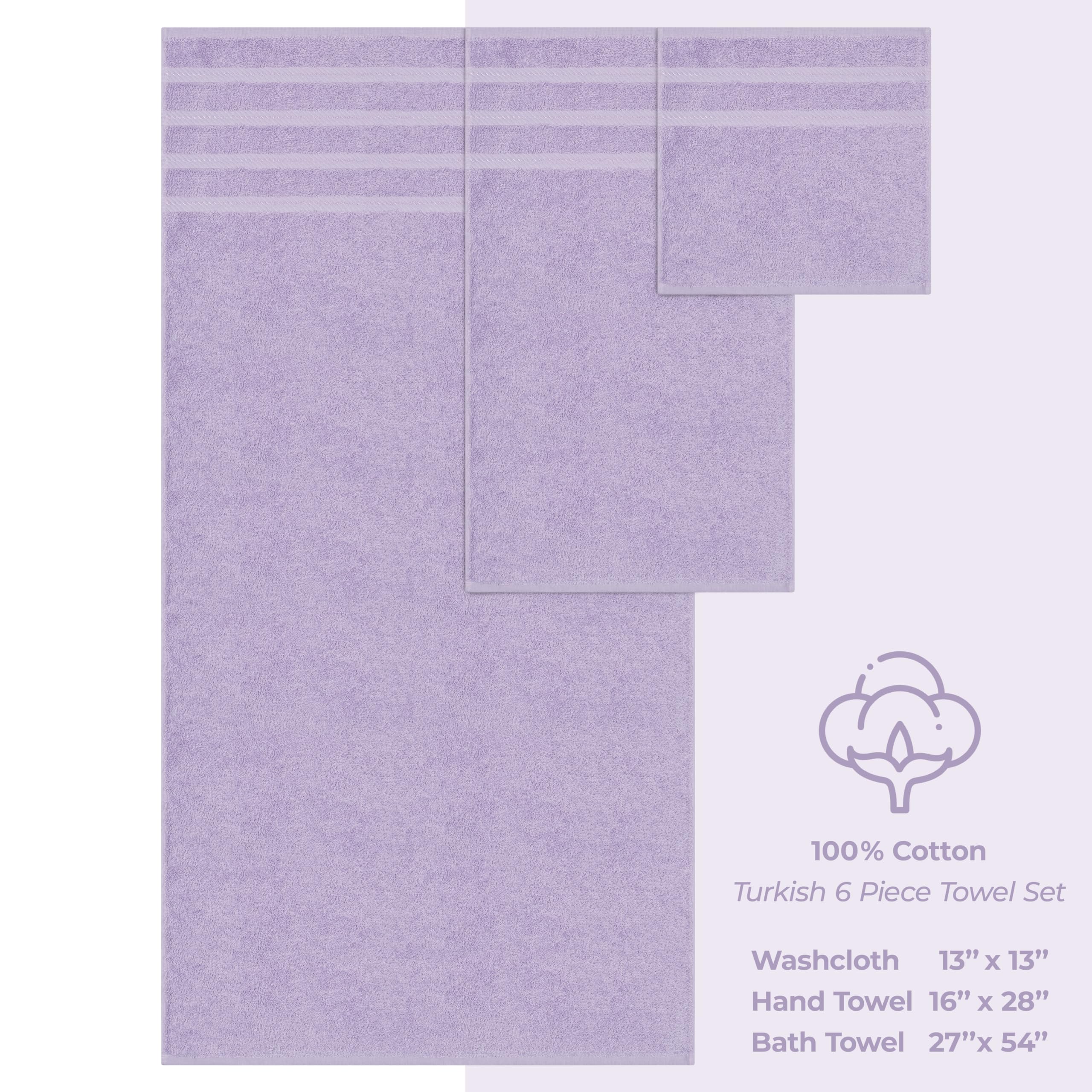 American Soft Linen Luxury 6-piece towel set 600 GSM thick texture