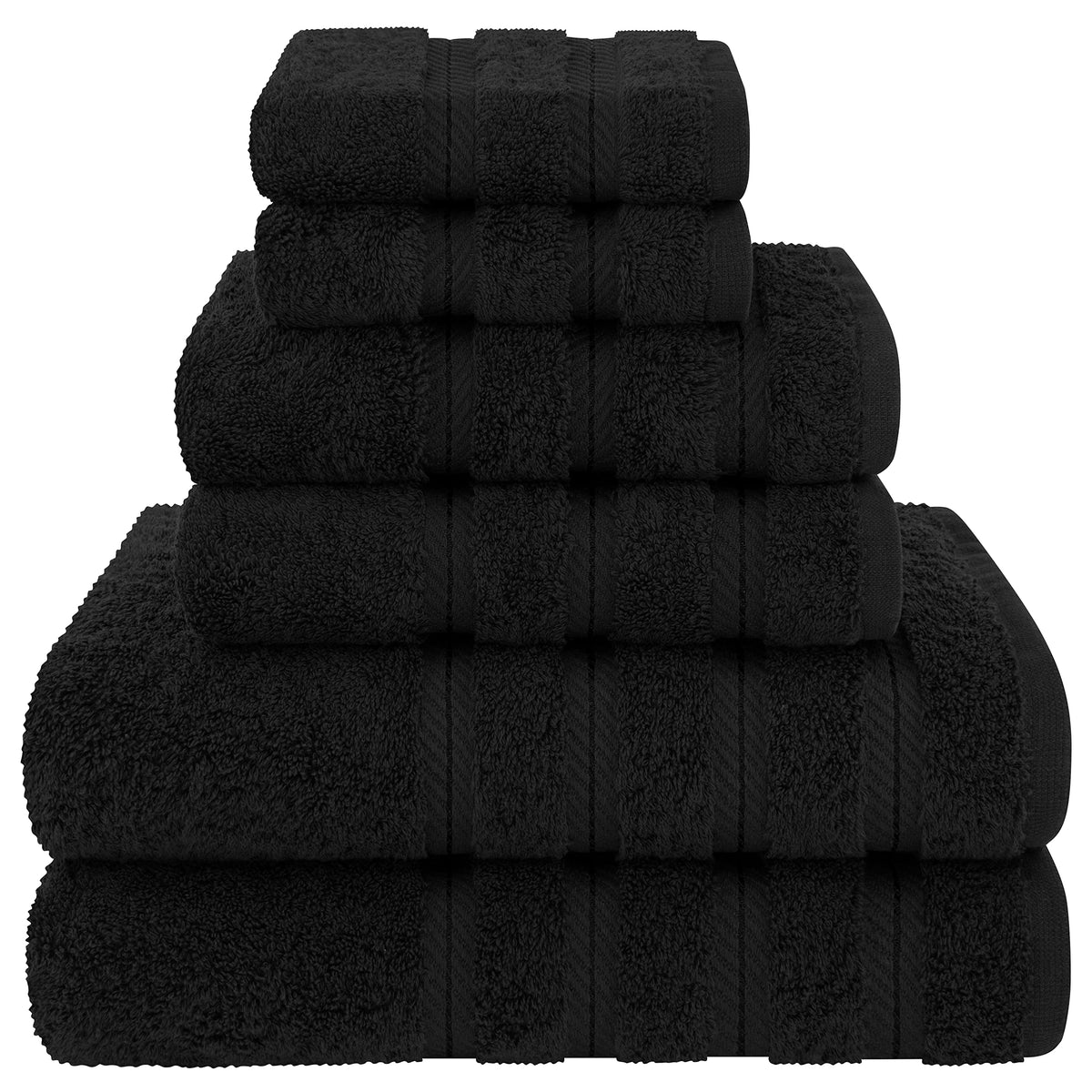 American Soft Linen bath towels 27x54 in—plush, absorbent, hotel-quality.
