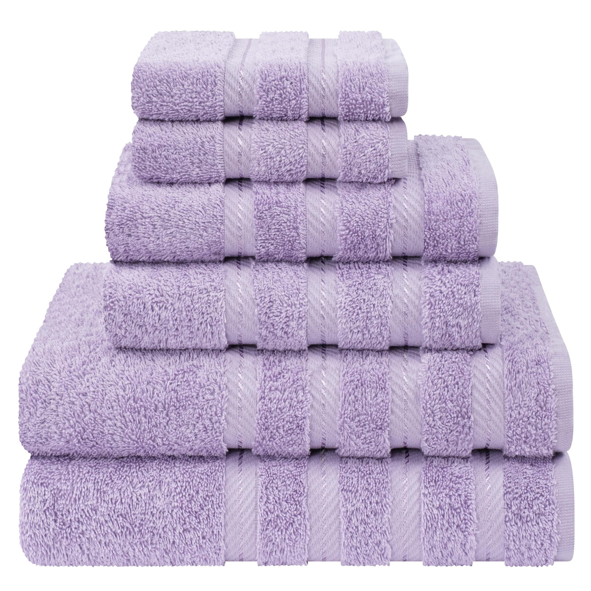 American Soft Linen Luxury 6-piece towel set bath towels 27x54, plush and absorbent