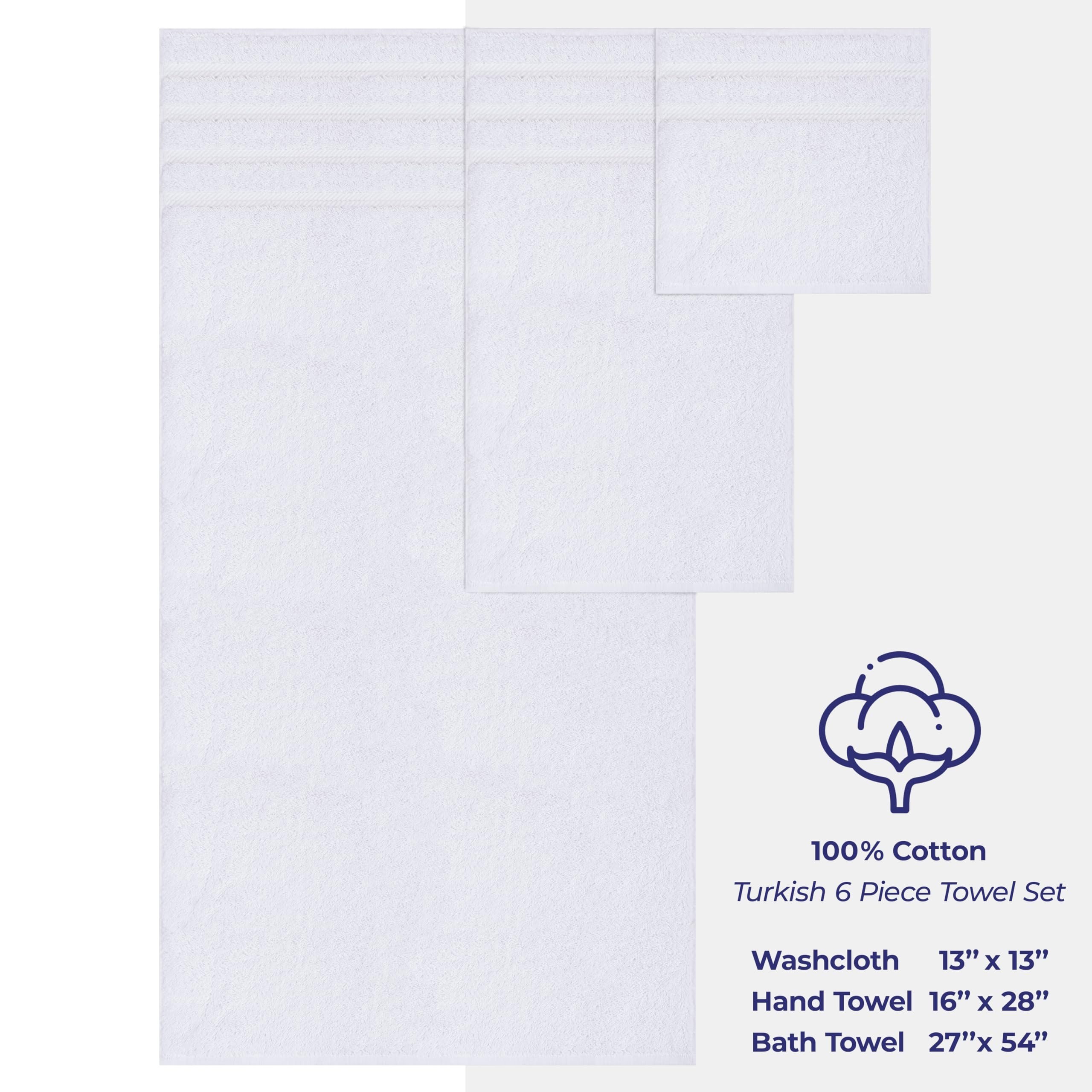 American Soft Linen hand towel close-up shows durable, plush loop.