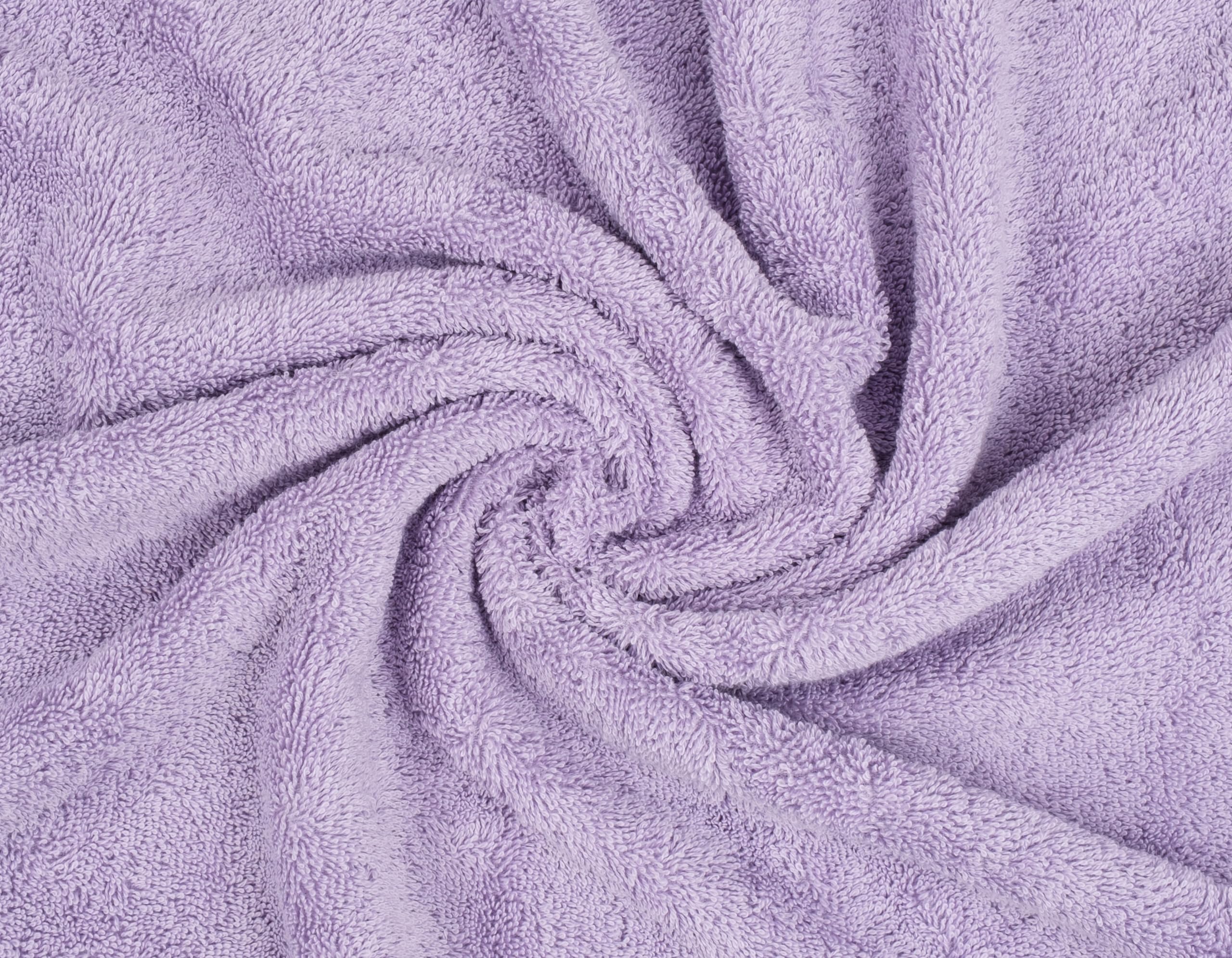 American Soft Linen lilac color finish towels for a calming bathroom accent
