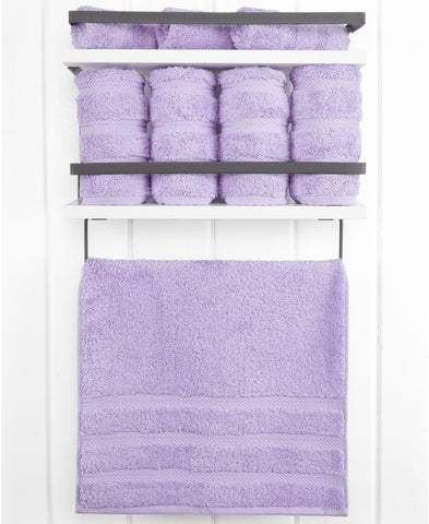 American Soft Linen towels folded neatly; soft texture for hand drying