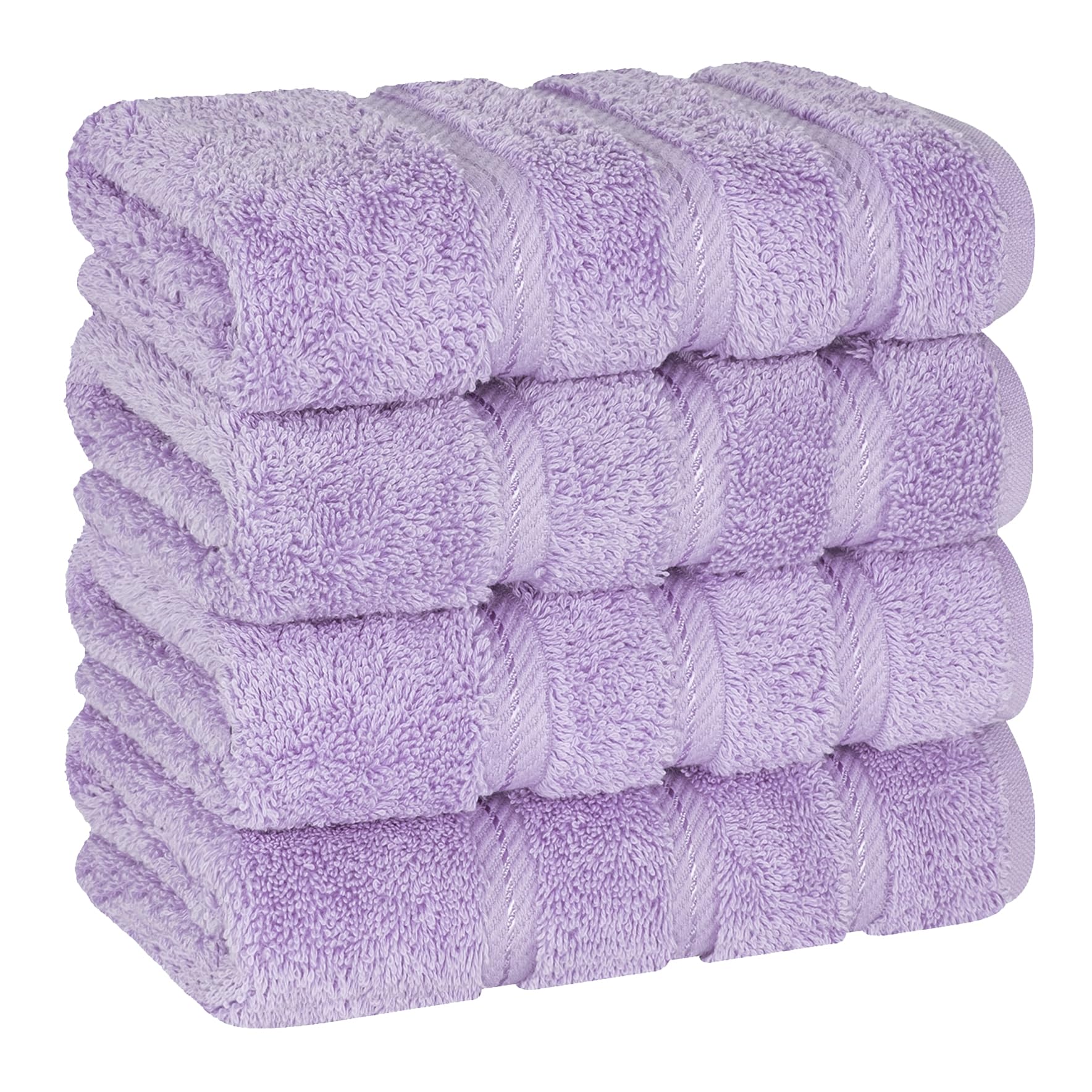 American Soft Linen lilac towels package; plush Turkish cotton for bathroom use