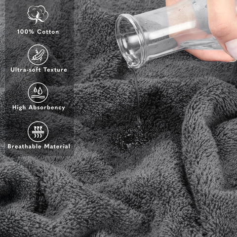American Soft Linen oversized bath towel in bathroom highlights spa-like luxury.