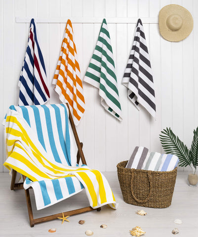 American Soft Linen poolside towel ready for lounging and sun.