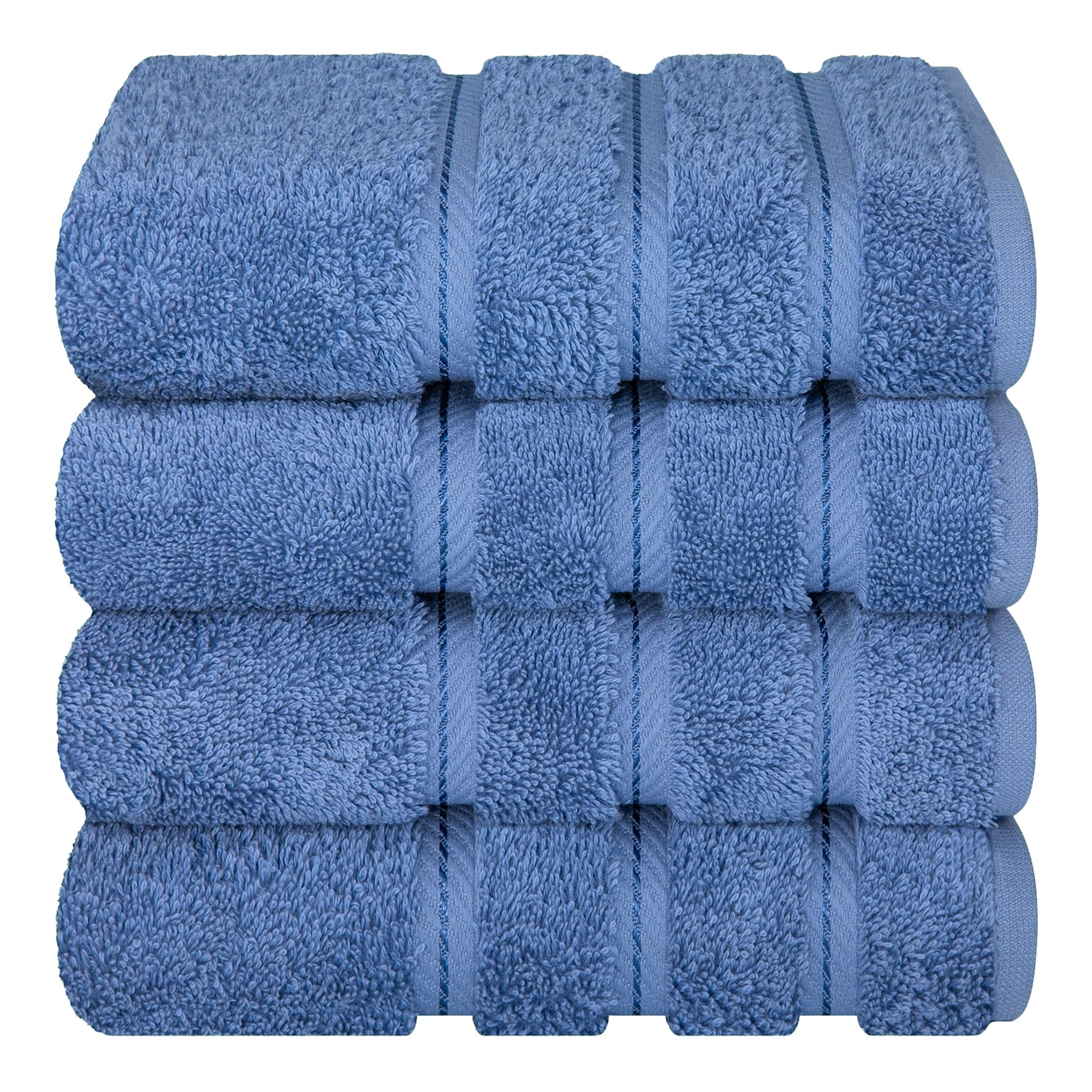 Premium Turkish cotton towels by American Soft Linen for daily bathroom routines in electric blue
