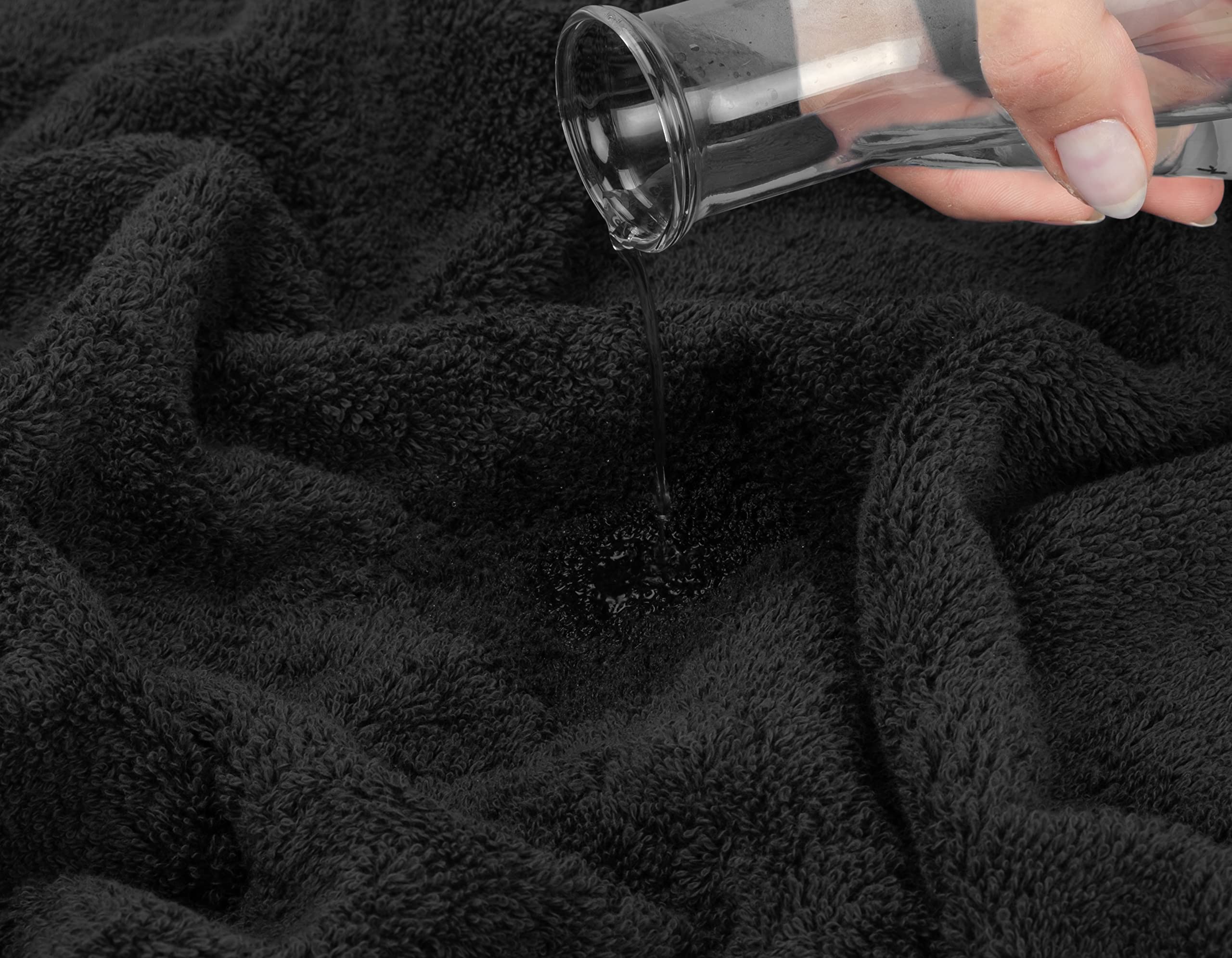 Folded American Soft Linen towels neatly stacked with hotel-grade softness