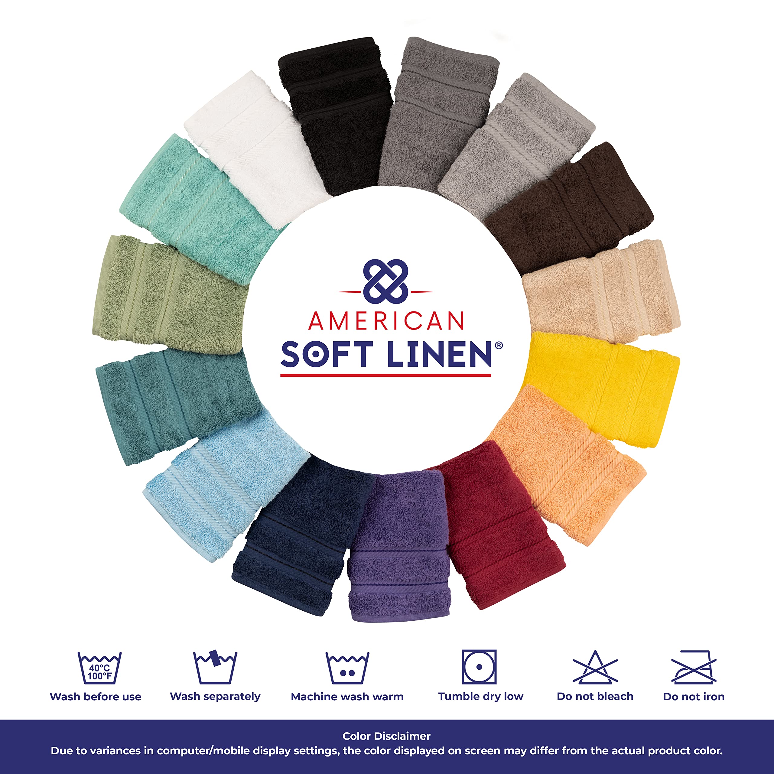 American Soft Linen reinforced hems ensure durability for daily use.