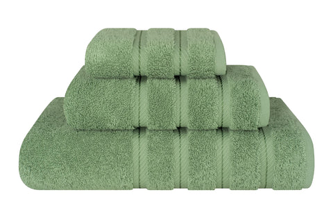 American Soft Linen Sage bath towel 27x54 showing plush absorbent fabric