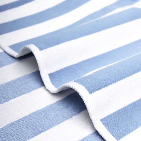 American Soft Linen sand-free towel on beach; easy cleanup afterward.