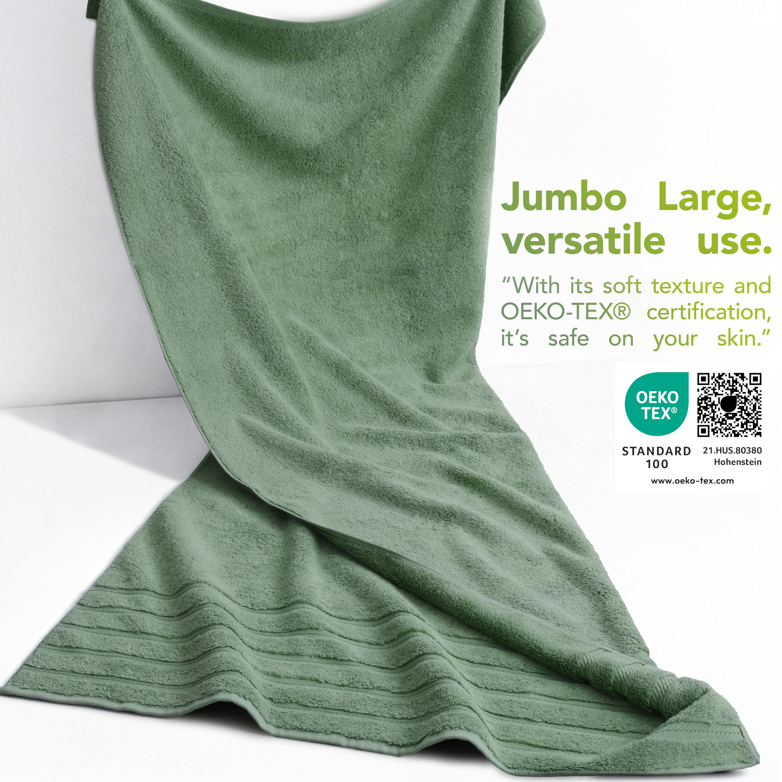 American Soft Linen Turkish cotton close-up highlighting 600 GSM softness and absorbency.