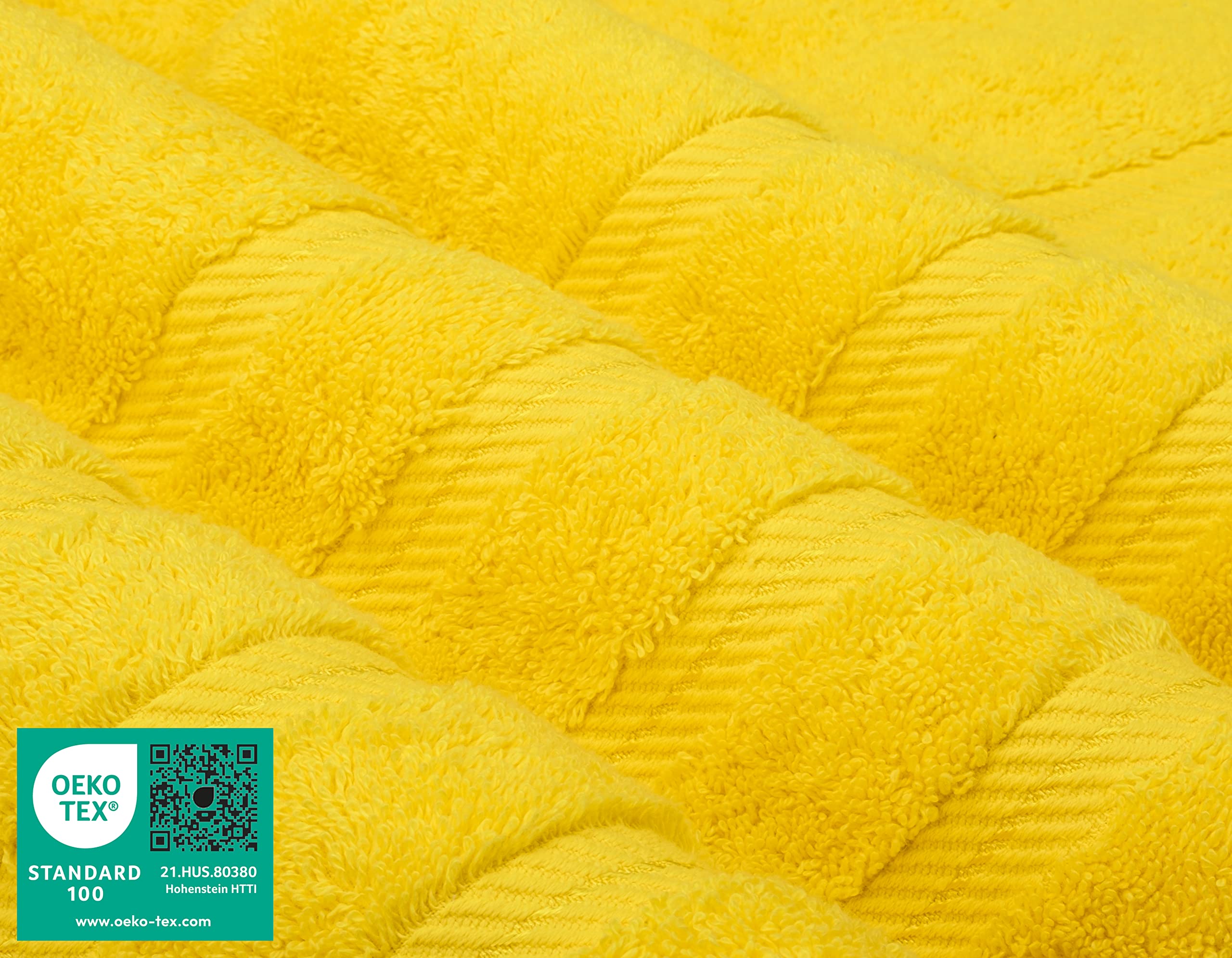 American Soft Linen 13x13 washcloths yellow for gentle cleansing.