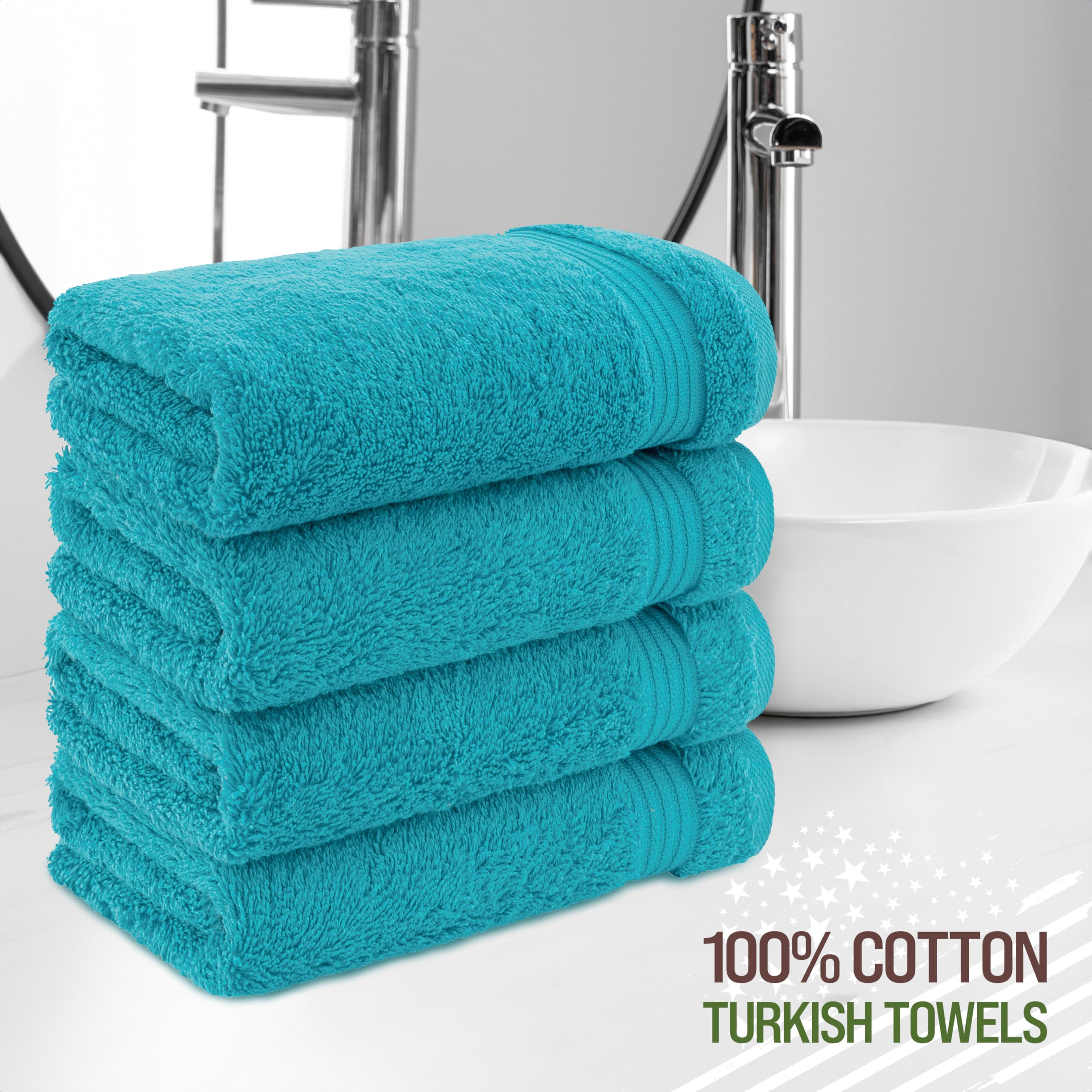 American Veteran Towel 600gsm Turkish cotton hand towels absorb quickly