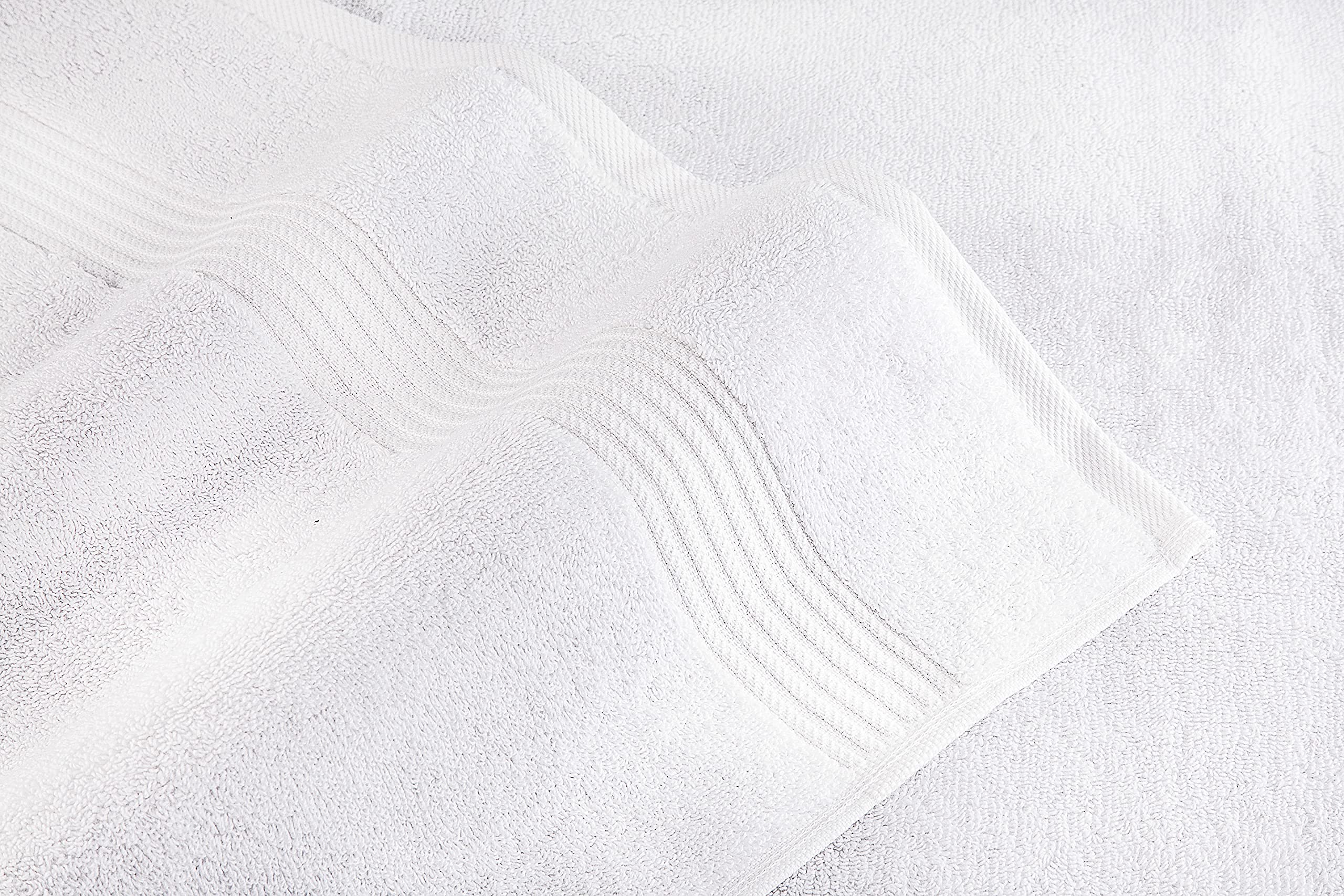 Double-stitched edges on American Veteran Towel hand towels for enhanced longevity