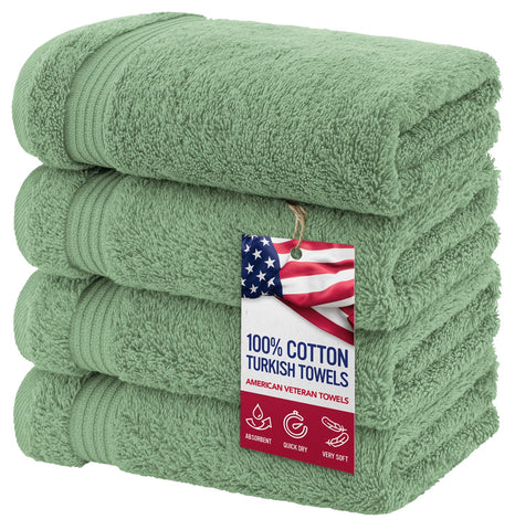 American Veteran Towel 4pc hand towel set for guest bathroom use.