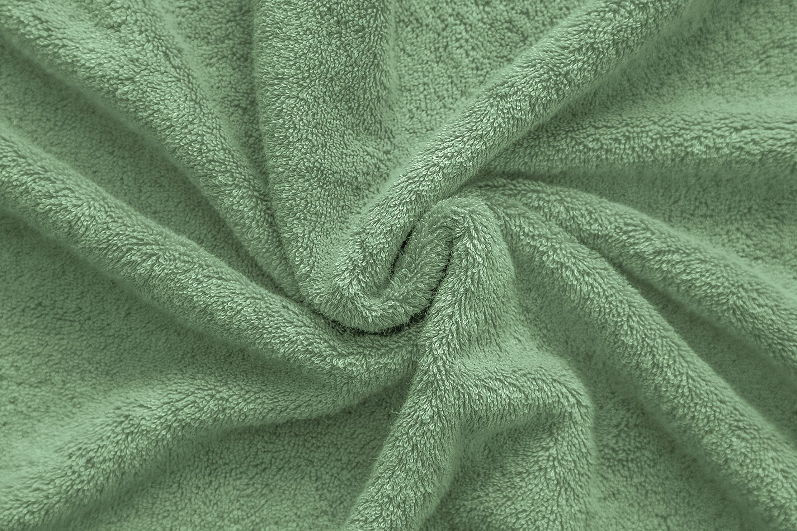 American Veteran Towel sage-green hand towels add calm to any bathroom.