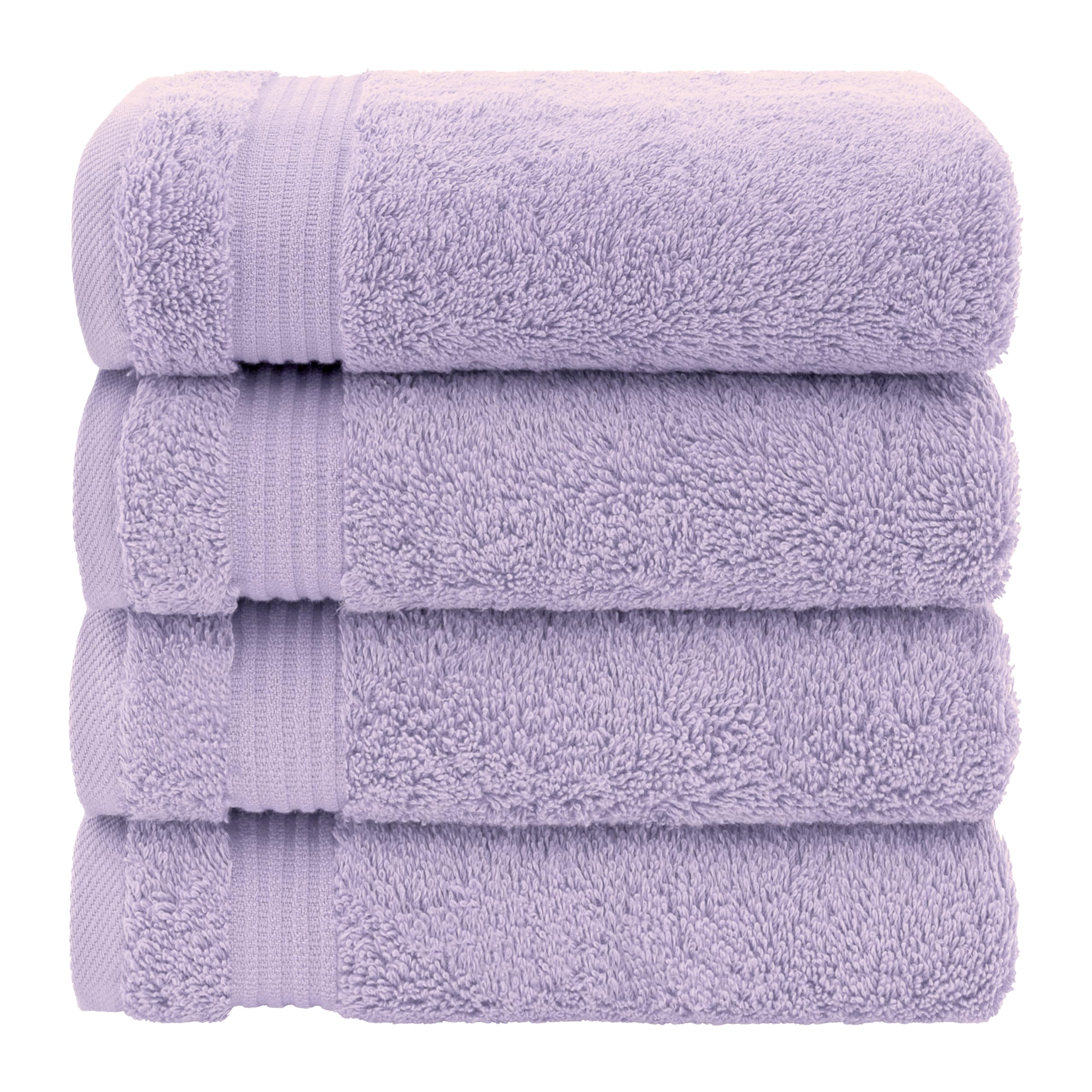 American Veteran Towel lilac towels display soft, hotel-quality fluff for daily rituals.