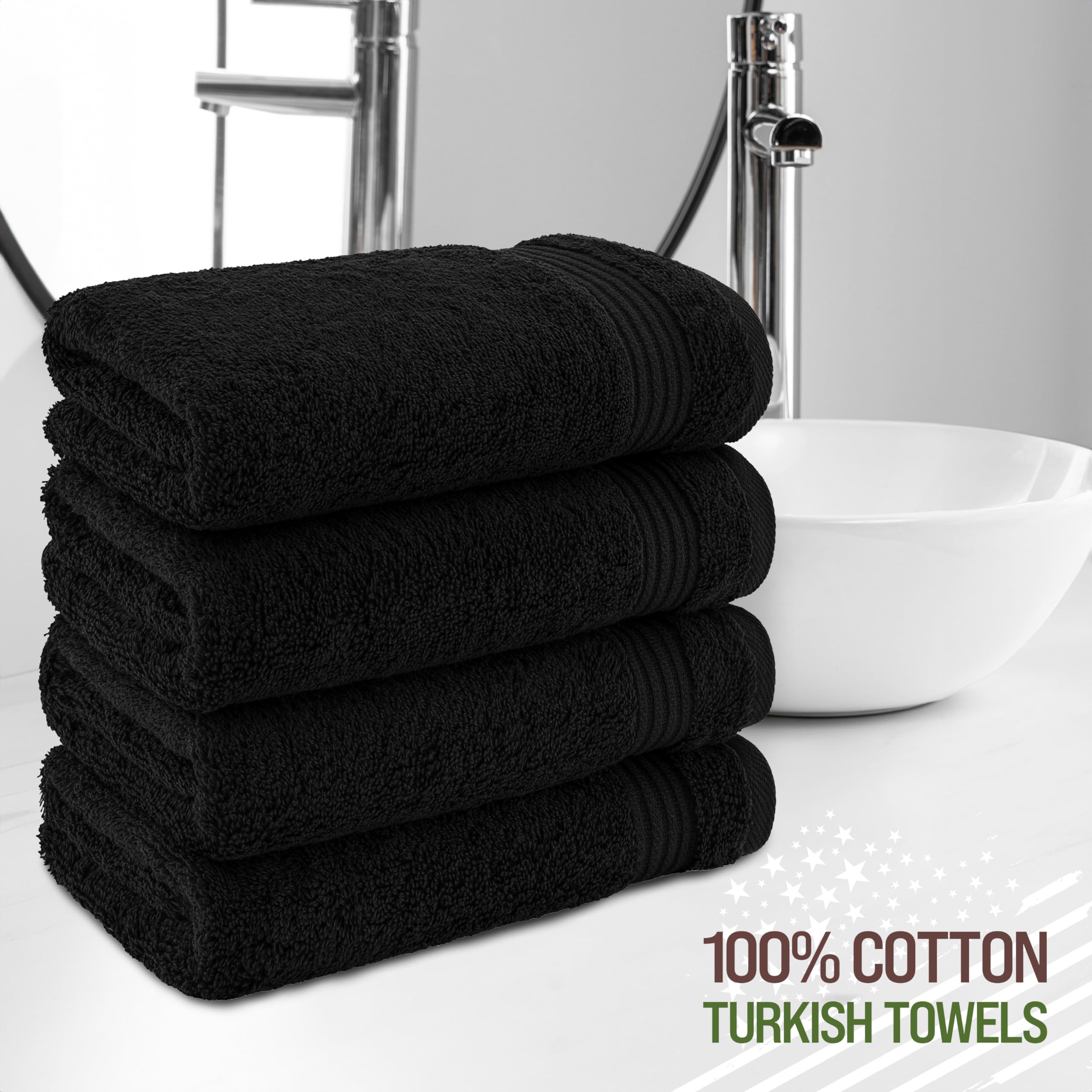 American Veteran Towel soft fluffy texture highlights luxurious feel for daily bathroom use.