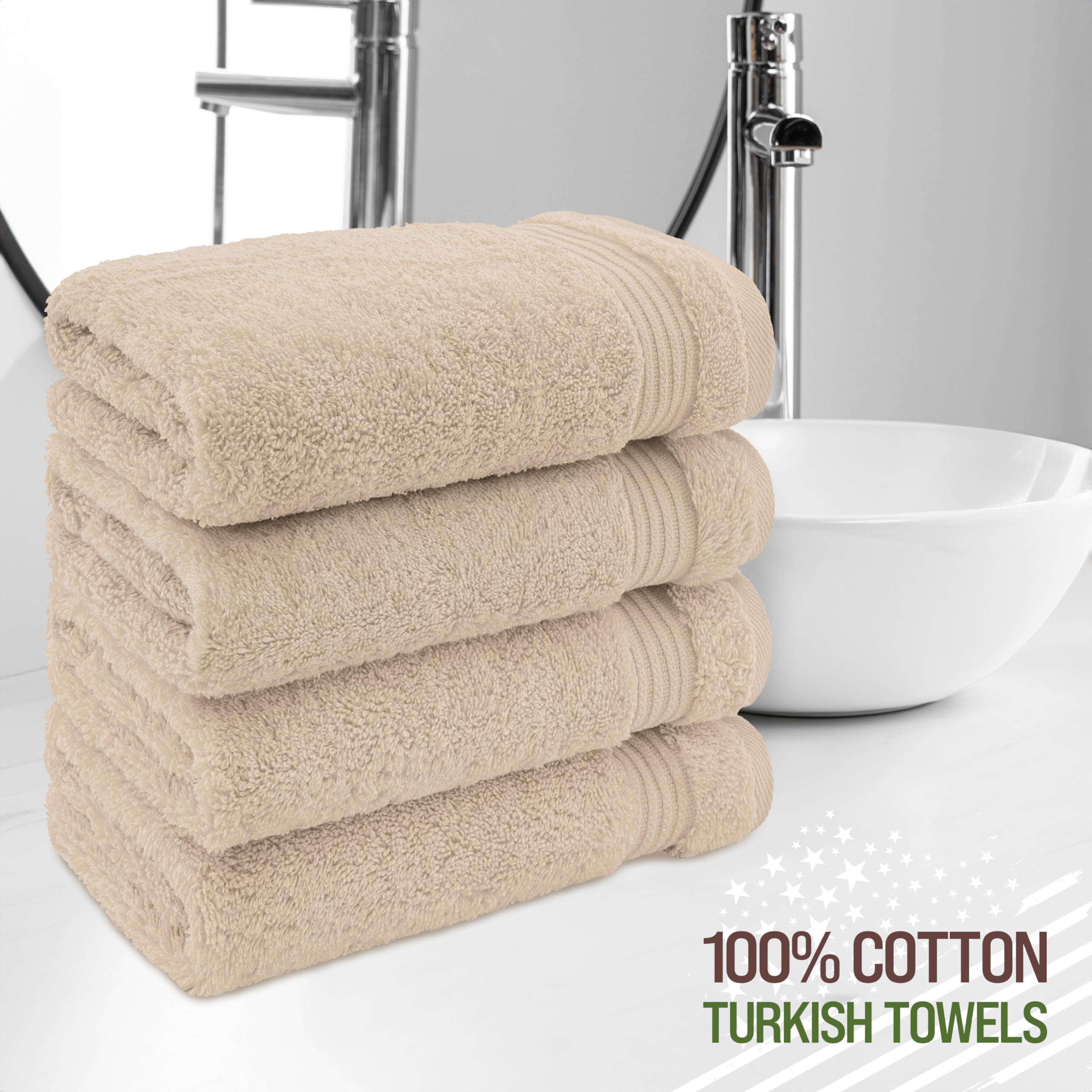 American Veteran Towel Turkish cotton 600gsm for plush softness and quick drying