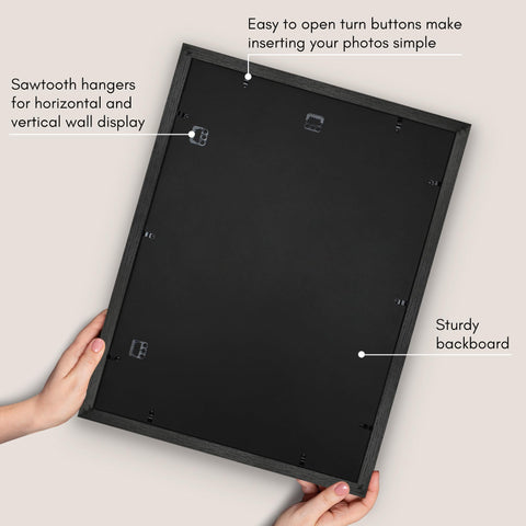 Americanflat frame features a 1.1-inch wide border for depth