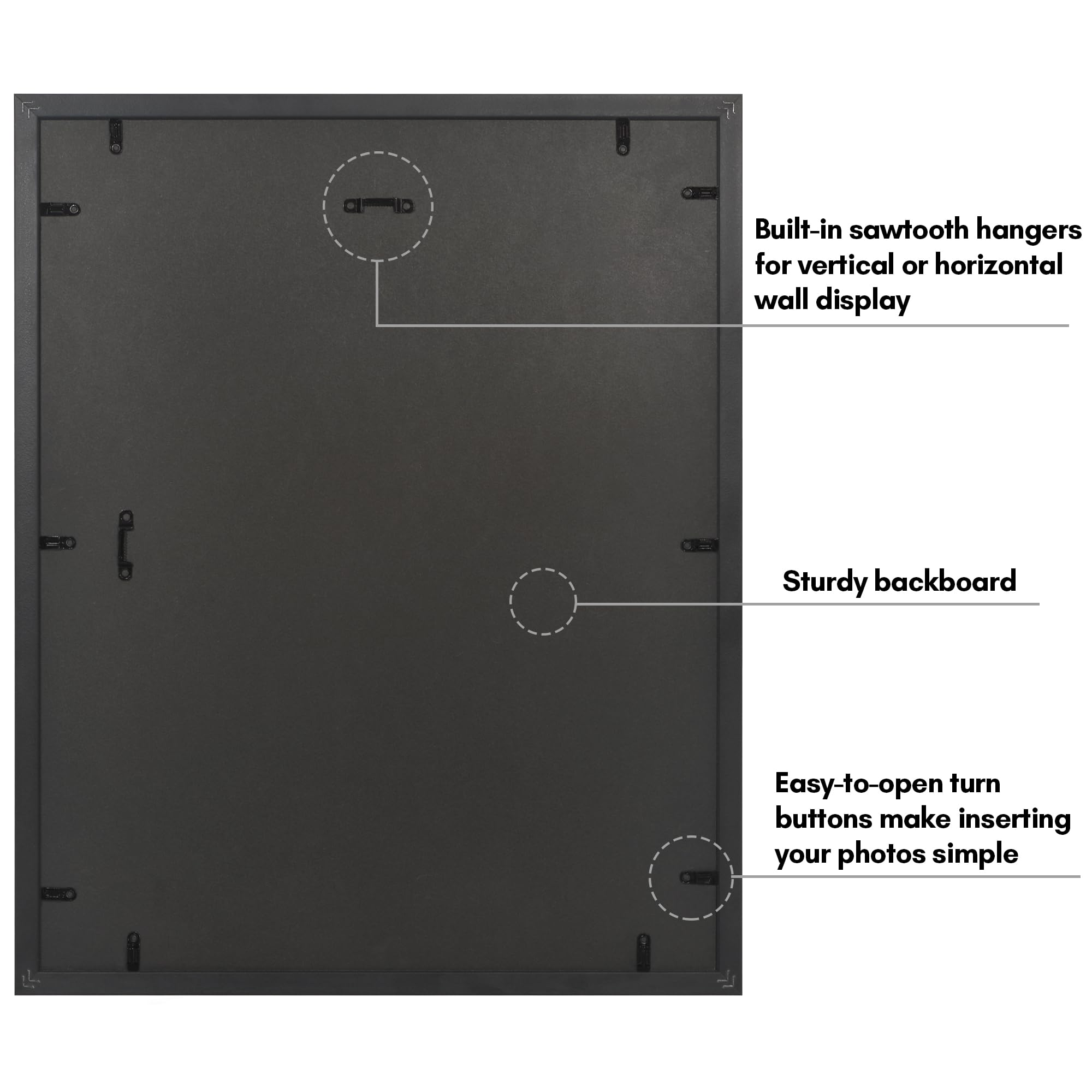 Americanflat mat included option makes 11x14 display easy
