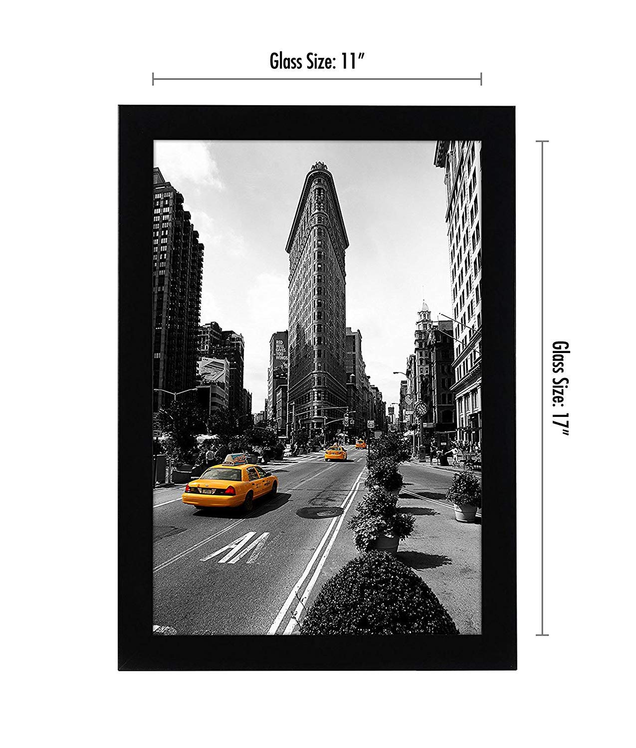 Americanflat 11x17 frame back with engineered wood for sturdy support.