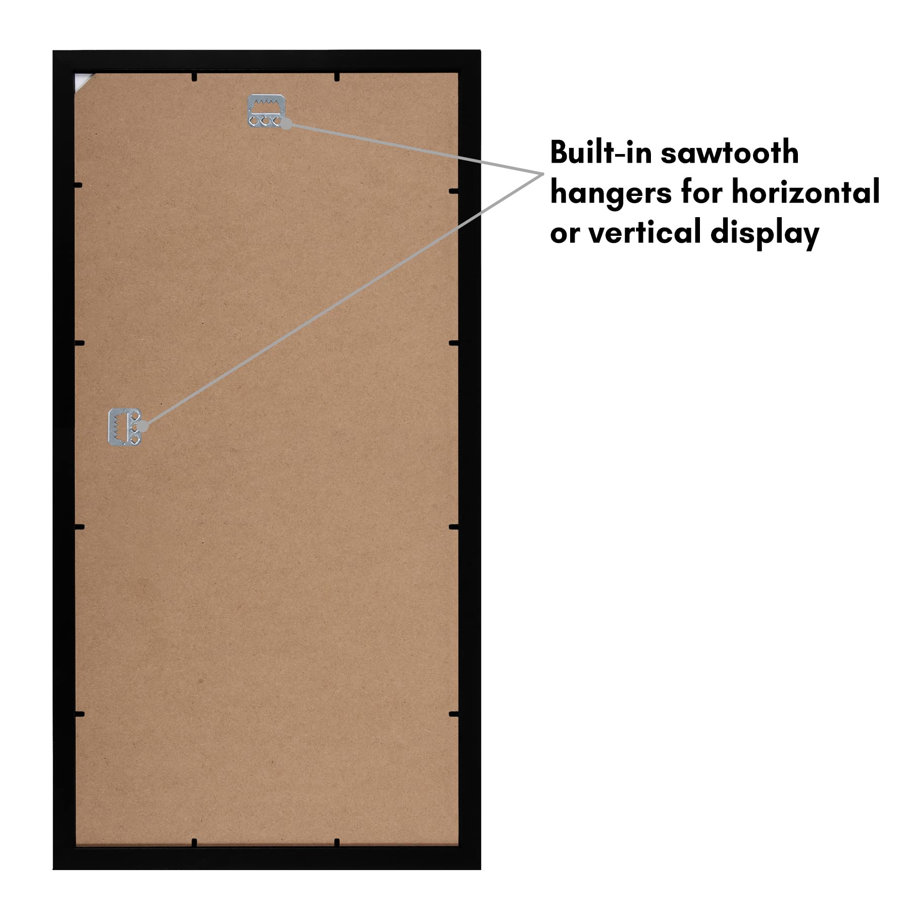 Americanflat 11x22 newspaper frame black finish elevates any room showcasing articles