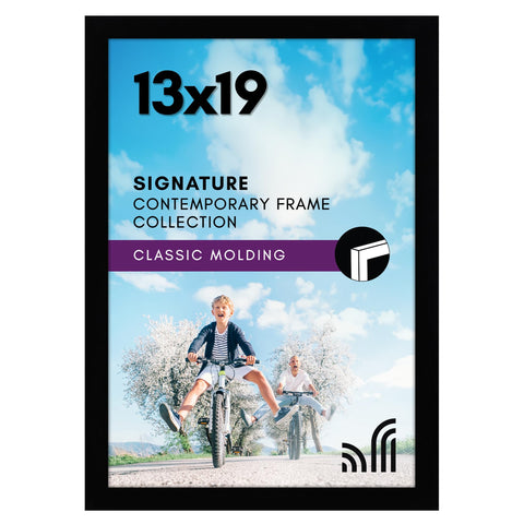 Americanflat 13x19 frame with front shatter-resistant glass for crystal-clear memories