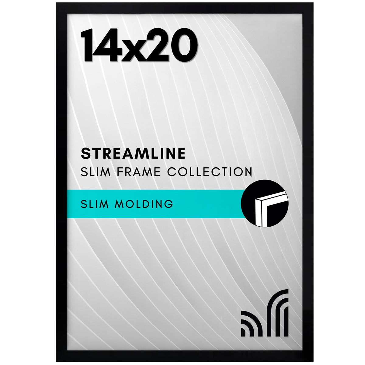 Americanflat 14x20 frame with polished plexiglass for clear, dust-protected memories.