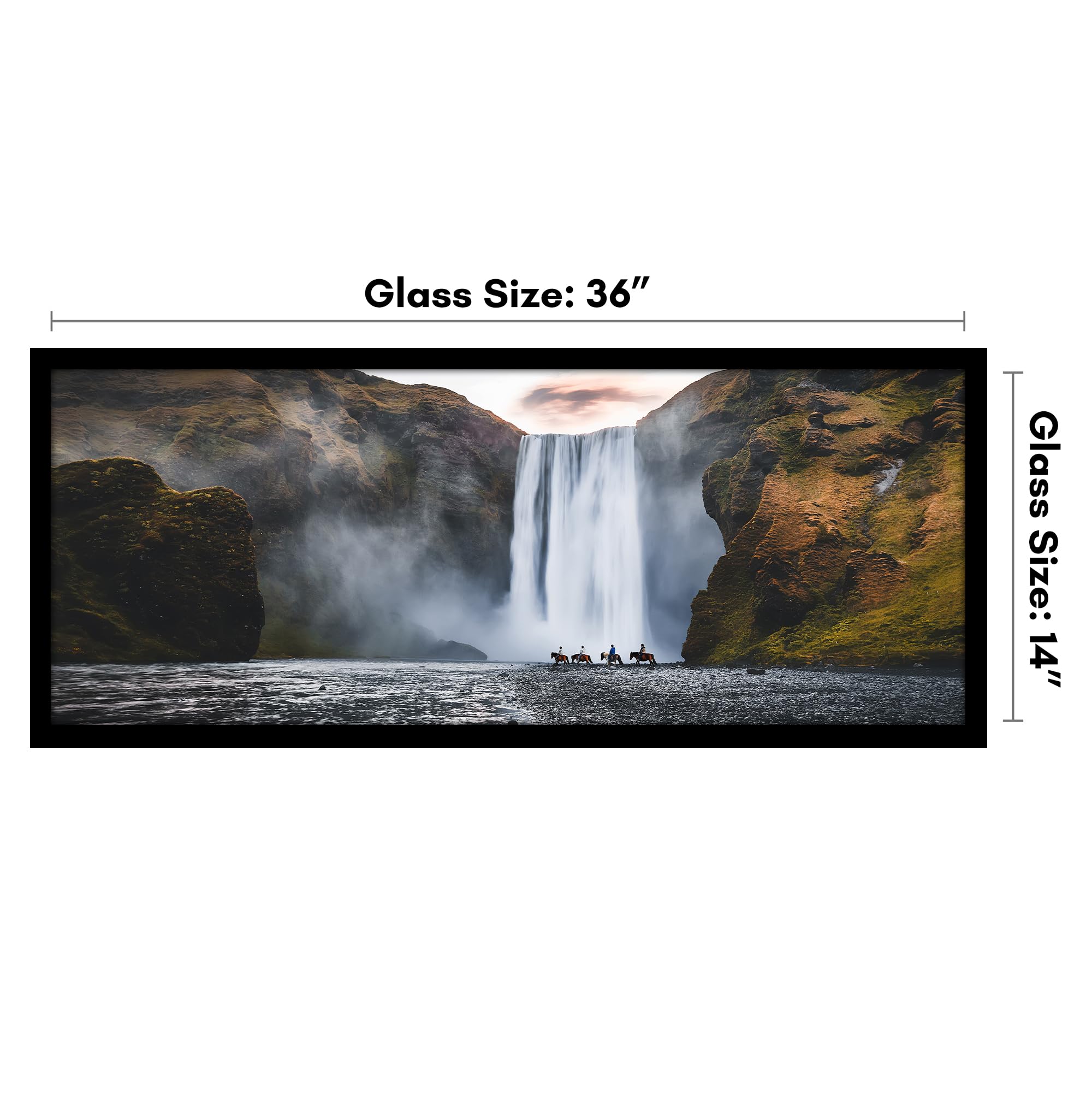 Americanflat black matte finish frame enhancing wall decor with timeless contrast