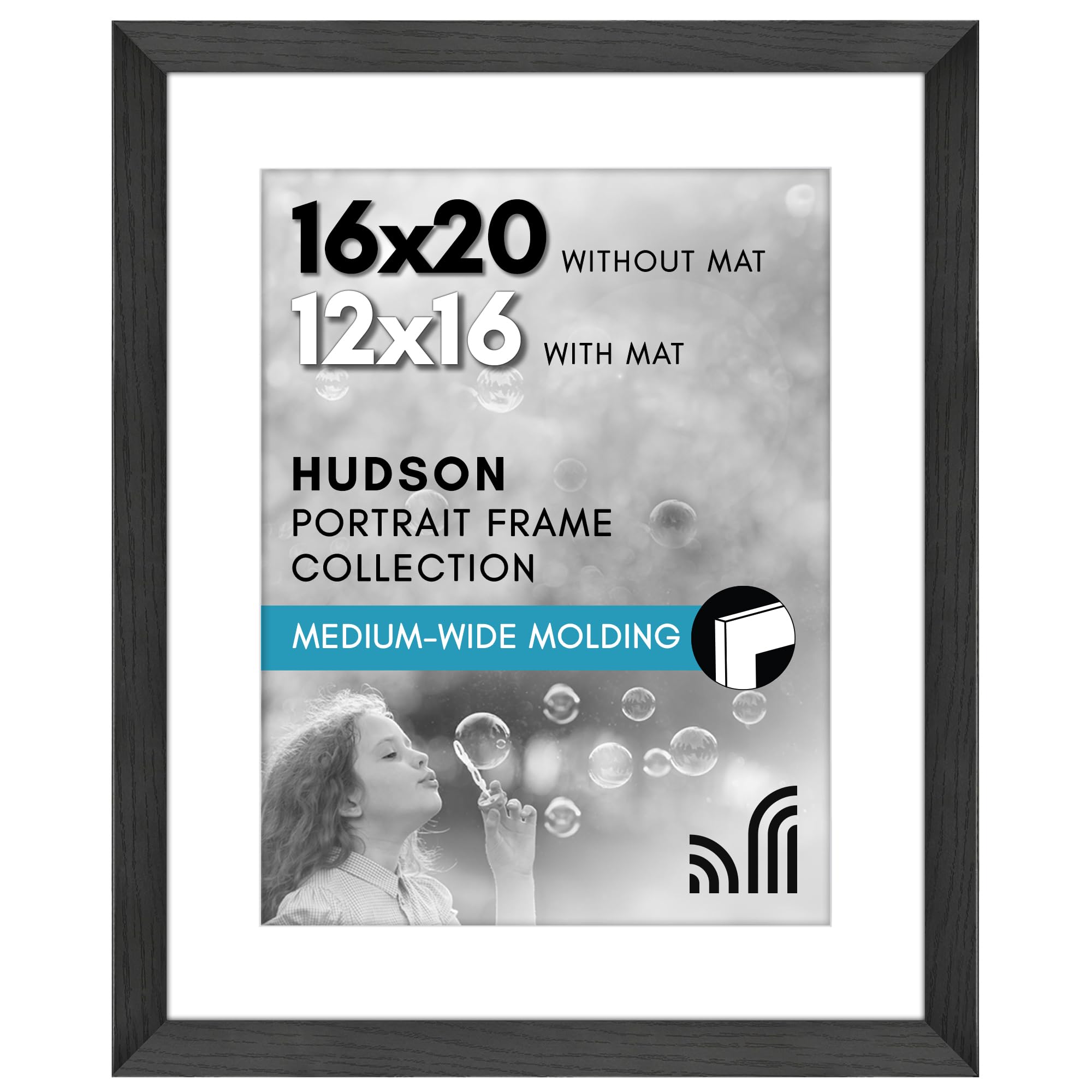 Americanflat 16x20 frame with plexiglass front for crystal-clear viewing