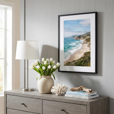 Americanflat 16x22 frame offers 12x18 display with mat for stylish presentation